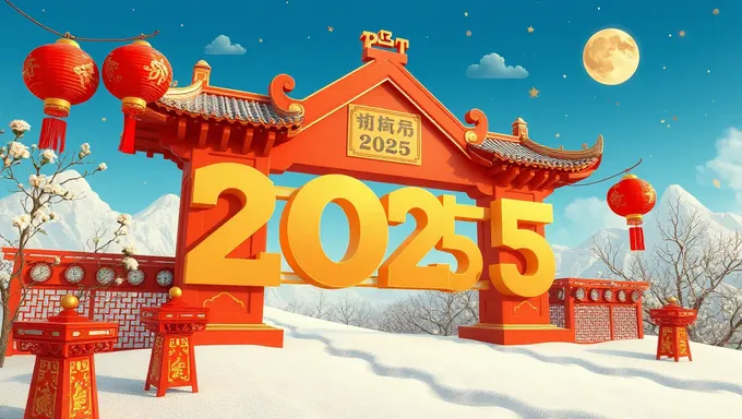 2025ねんの中国新年休日スケジュール発表待ちます