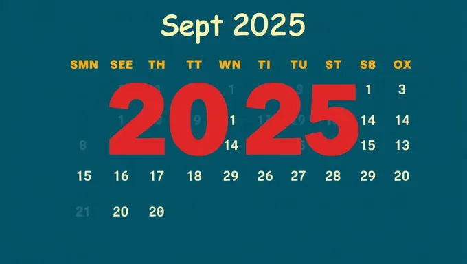 2025年の9月イベントをカレンダーに記しておくこと