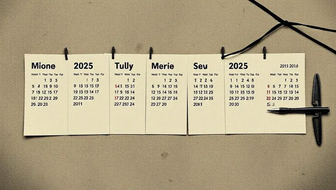 2025年の祝日と特別イベントのカレンダー