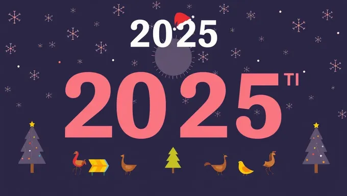 2025年の連邦祝日と観察リスト提供