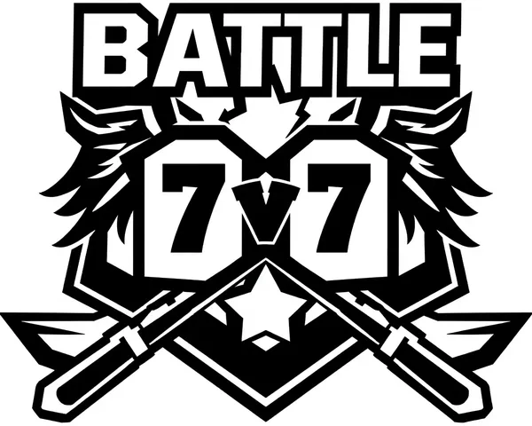 7v7 Battle Logo PNG Design Inspiration