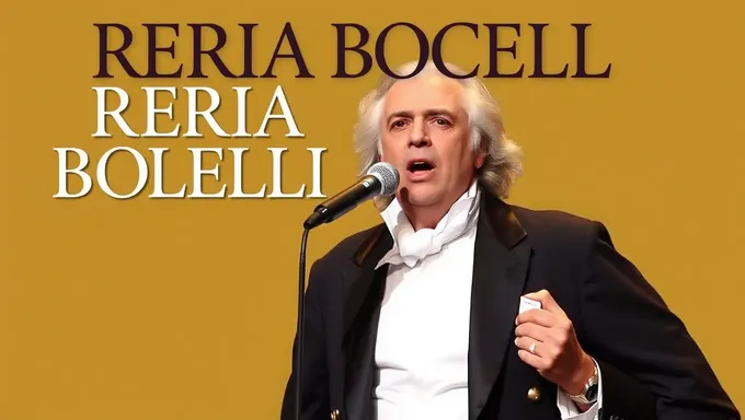 Andrea Bocelliの2025世界ツアーとチケット情報