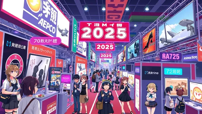 Anime Ekusupō 2025 Taimu Shurediaru Onrain Debarīdo