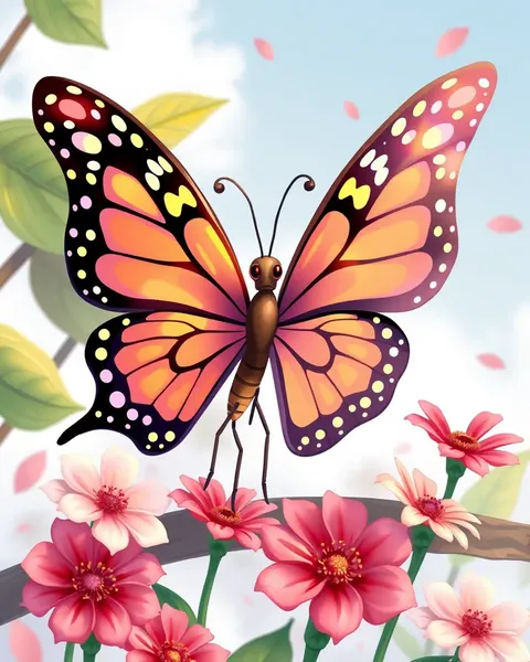 Butterfly Pictures Cartoon Illustrations and Art:  (, Puratto wa Karutōnu Ilereshon to Bijutsu)