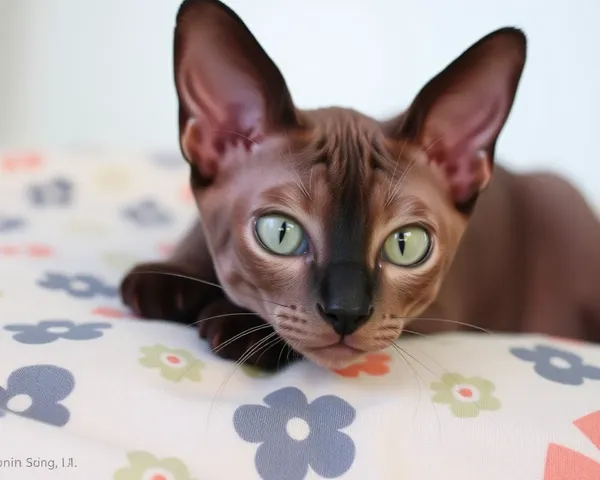 Devon Rex ネコのイメージ：美しいフェリーヌの表現写真