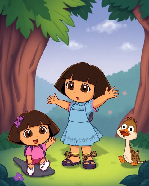 Dora Cartoon Images for Children's Fun: Dōra Kyaruton Ajīmu Funsu