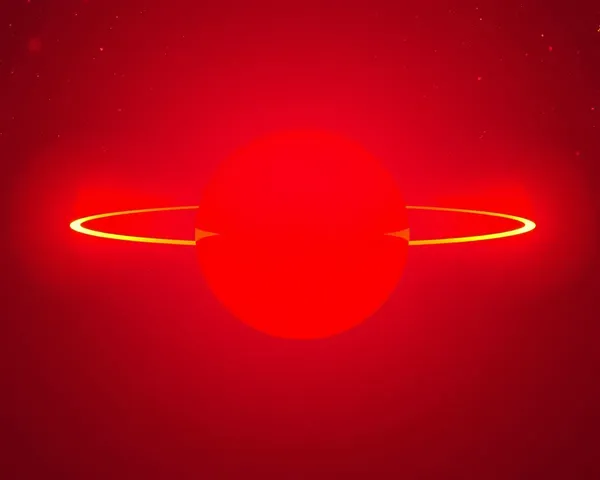 Red Halo PNG 3D Design Concept