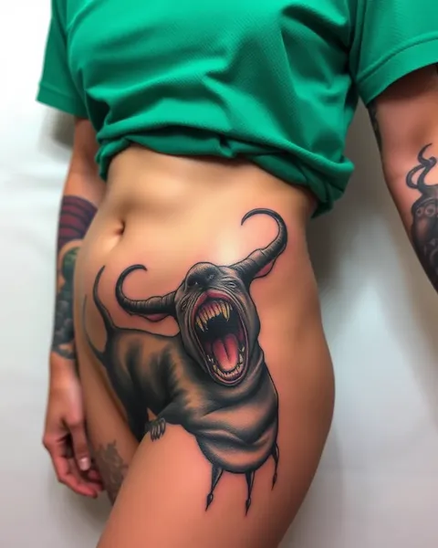 Tenticle Pussy Tattoo,,