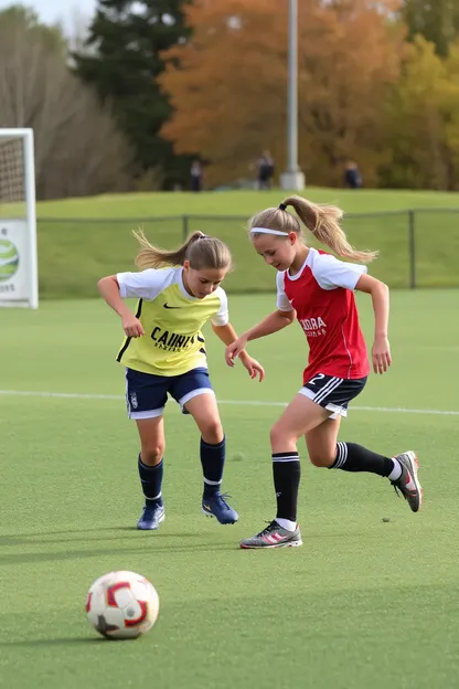 U14女の子のサッカースキルを速く開発する