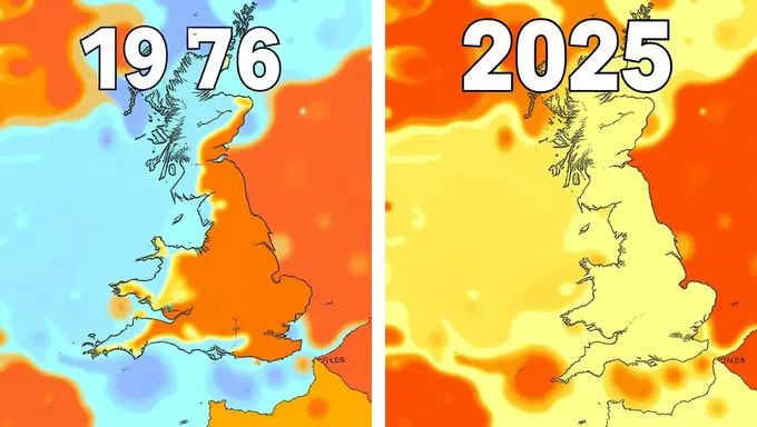 UK熱波比較：1976vs2025