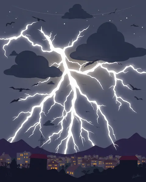 lightning cartoon art: images of lightning