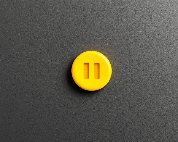 yellow pause button png iconic