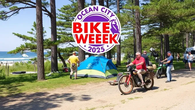 オーシャンシティバイクウィーク2025の州公園キャンプ