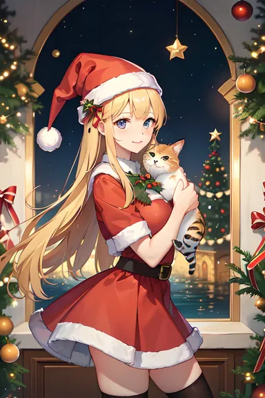 クリスマス動物の美しい写真