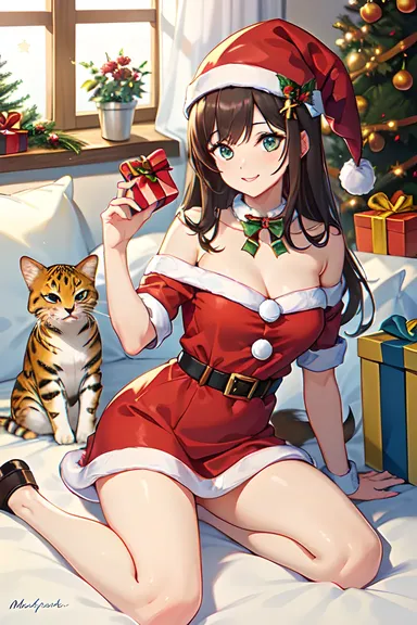 フェスティブのために可愛い動物のクリスマス画像