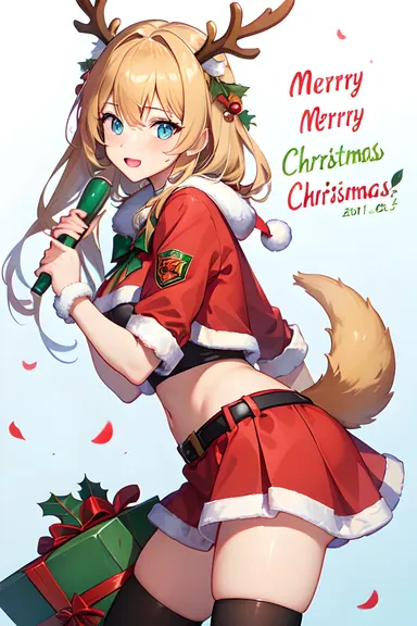 メリークリスマス動物のイメージでハッピーな休日