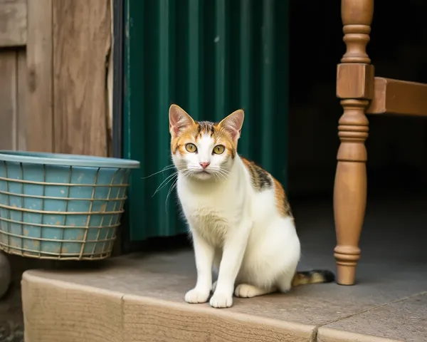 ヴィンテージキャットの画像：古い学校のフェリネ画像