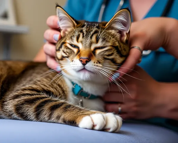 性別の猫の除去治療の写真ガイド