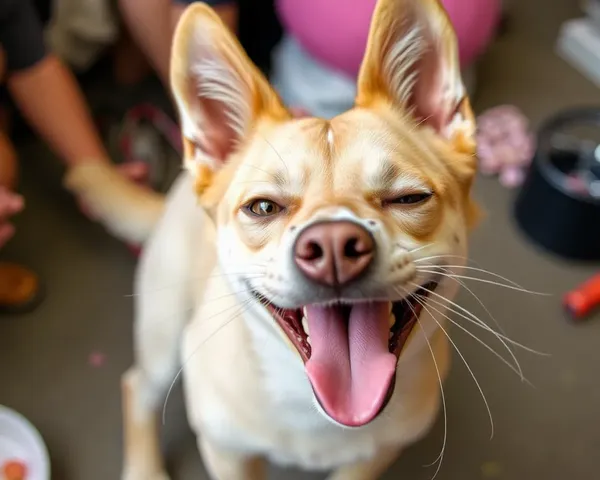 犬と猫の笑い画像