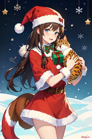 笑いを広めるために動物のクリスマス画像