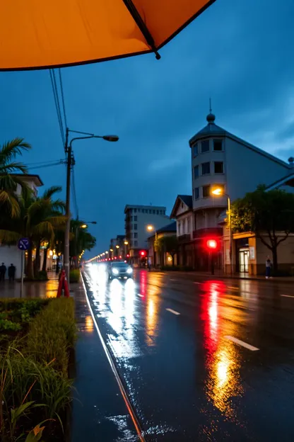 雨の夜の写真で静かな眠り