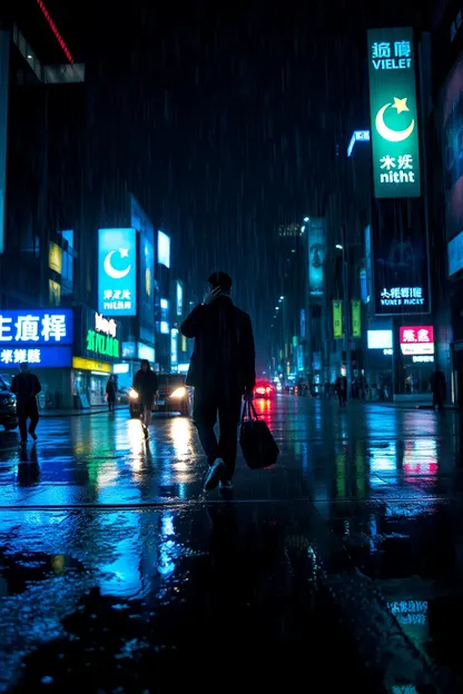 雨の画像は、良い夜の旅