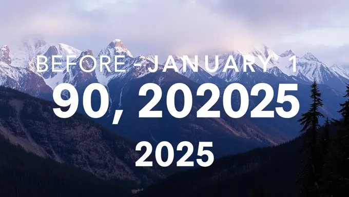 90 Dias Antes de 1 de Janeiro de 2025 Alerta