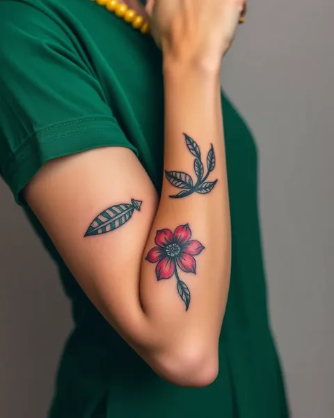 A Arte de Tatuagens Únicas de Braço Feminino