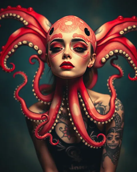 A Estatística do Tatuagem de Olho de Octopus da Garota