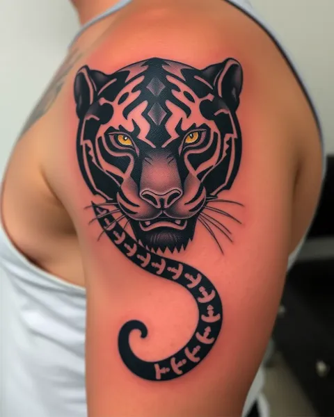 A Força e o Poder do Tattoo de Pantera Negra Significado