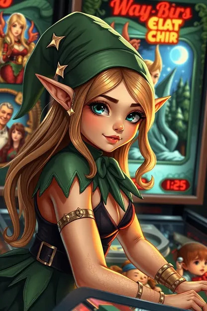 A Garota do Elf Gosta de Jogar Jogos de Pinball