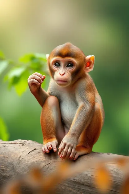 A Natureza Brincalhona da Menina Macaca em Ação