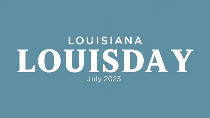 Agenda de Feriados do Estado da Louisiana em 2025 e Data