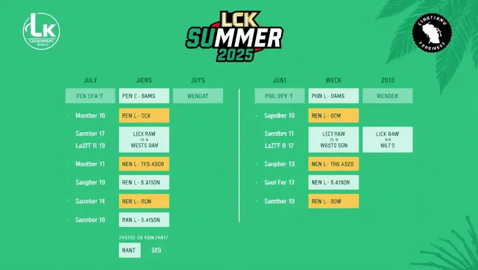 Agenda de Verão 2025 do Lck Irá Incluir Comentários ao Vivo