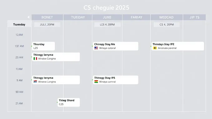 Agenda do CS 2025: Data Importante e Prazos