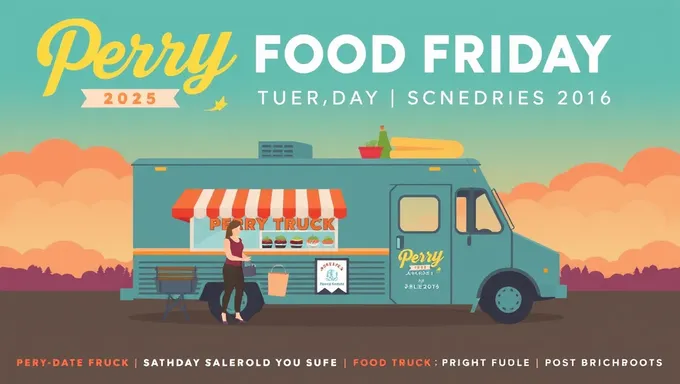 Agenda do Perry Food Truck para o Final de Semana de 2025 Lançada