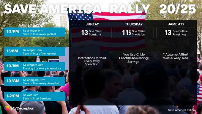 Agendamento do Rally Save America 2025 Agora Disponível