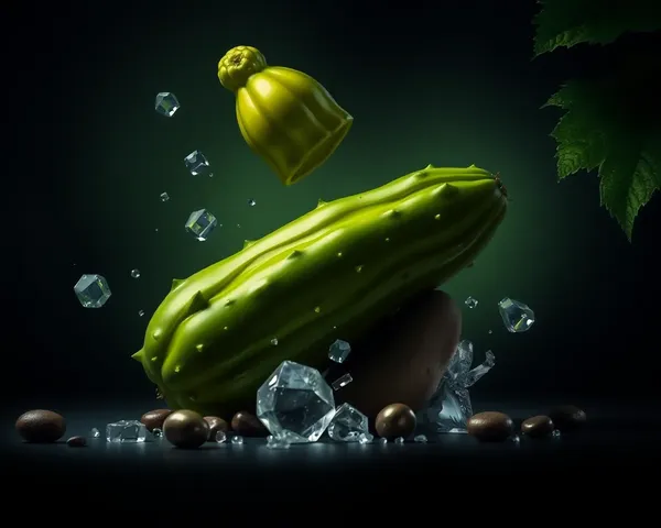 Análise e processamento de imagem PNG de pepino