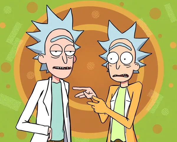 Arquivo PNG de Calicatura de Ricky e Morty localizado