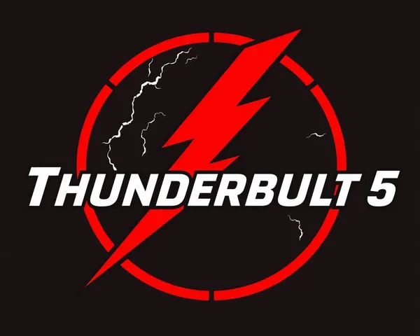 Arquivo PNG de Logotipo Thunderbolt 5 Retirado com Sucesso