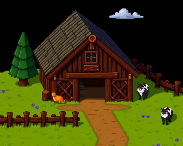 Arquivo de Gado de Barn em Stardew Valley PNG para Modificação do Jogo