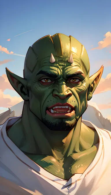 Arte de Fantasia Sombria e Ilustrações de Orc