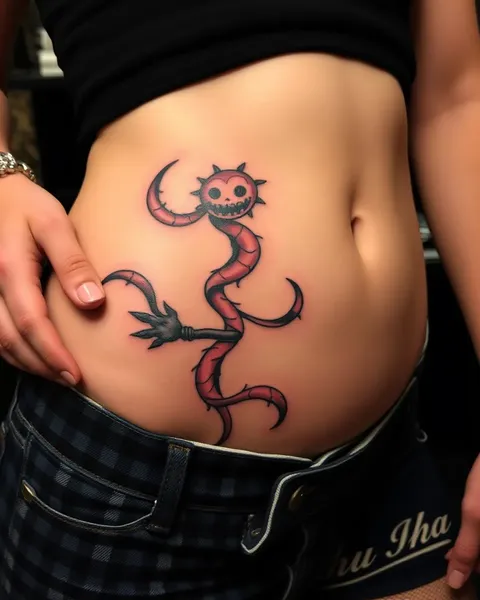 Arte de Tattoo de Pussy Tentaculada para os Corajosos de Moda