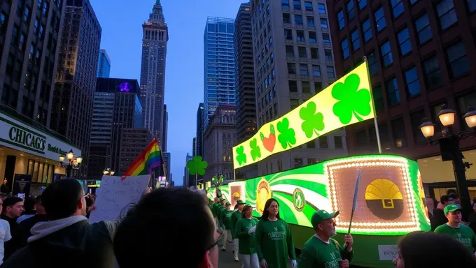 Artistas do Desfile de St Patrick's Day de Chicago de 2025