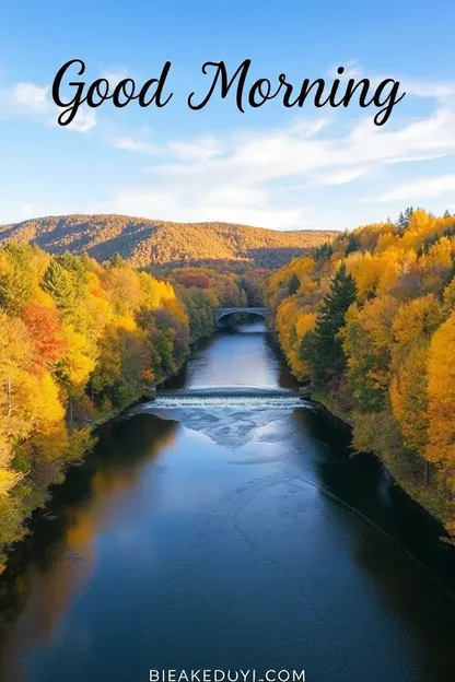 Boa Tarde com Imagens de Outono: Paisagens Cênicas Bonitas à Espera Você