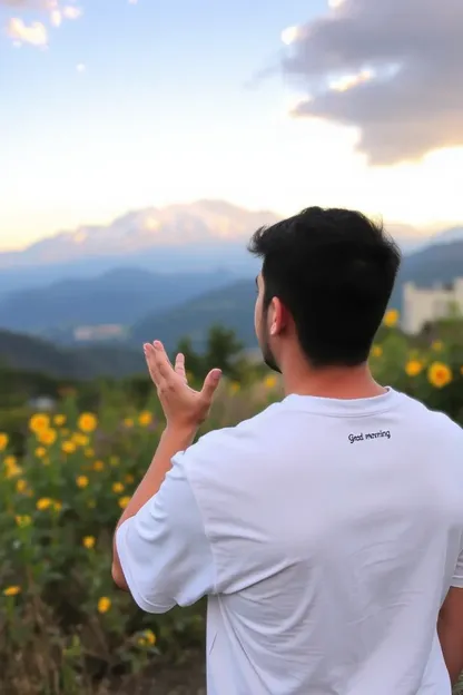 Bom dia, momento belo da obra de Deus