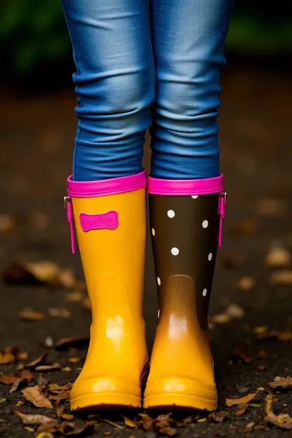 Botas de Chuva para Meninas para Aventuras em Tempo de Chuva