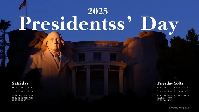 Calendário de Dia dos Presidentes de 2025 Lançado Oficialmente