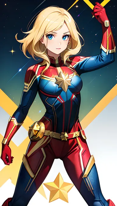 Captain Marvel R34 Batalha Invasores Alienígenas com Sucesso