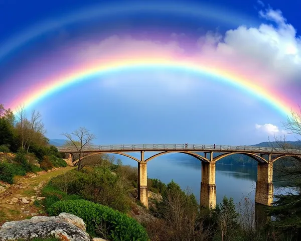 Cenas do Ponte de Arco-íris com Gatos Imaginadas